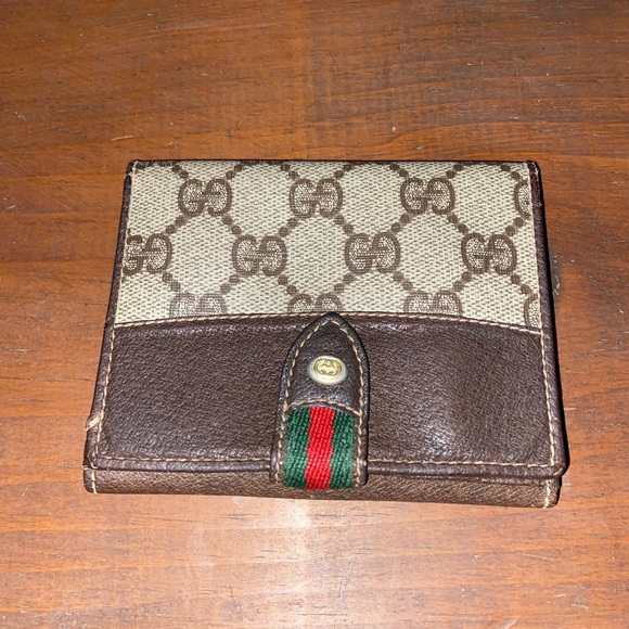 Gucci Brown and Beige Men’s Wallet - Picture 1 of 7